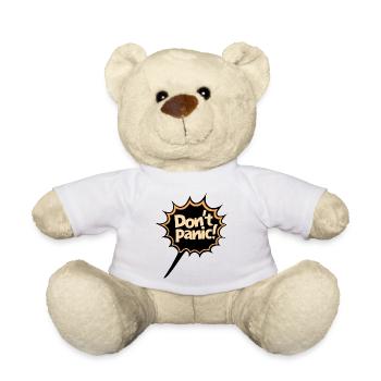 Pas de panique ! Déclaration de citation de dicton drôle - Nounours - blanc - Devant