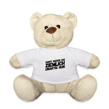 unartig ist super - Teddy - Weiß - Vorne