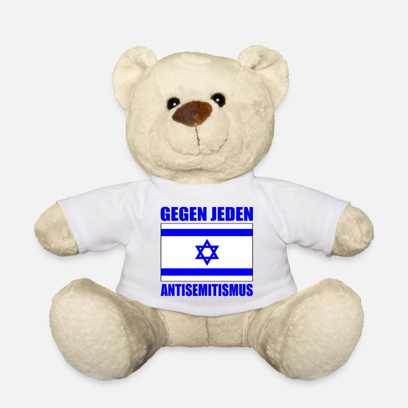 Gegen jeden antisemitismus - Teddy - Weiß