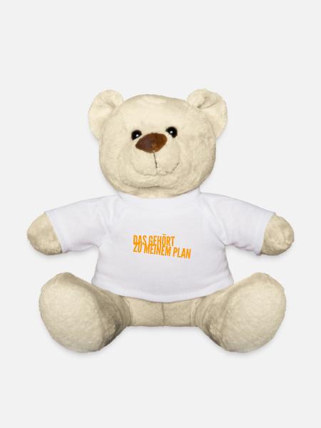 alles Teil des Plans - Teddy - Weiß