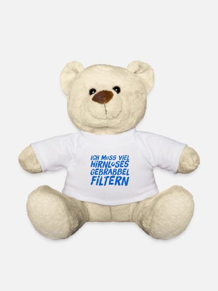 viele Menschen erzählen Blödsinn - Teddy - Weiß