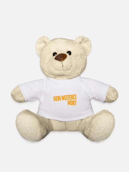 ich fordere Schweigen - Teddy - Weiß