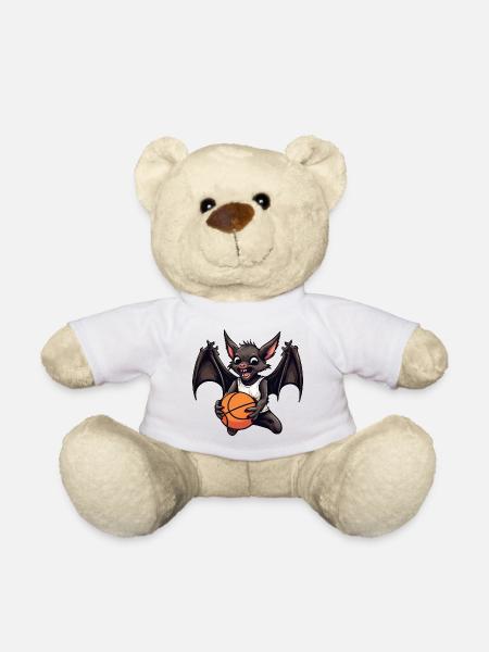 Basketball Fledermaus - Teddy - Weiß