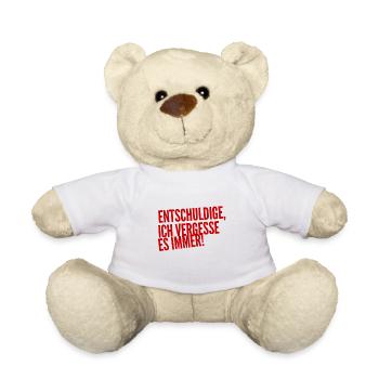 ich bin so vergesslich - Teddy - Weiß - Vorne