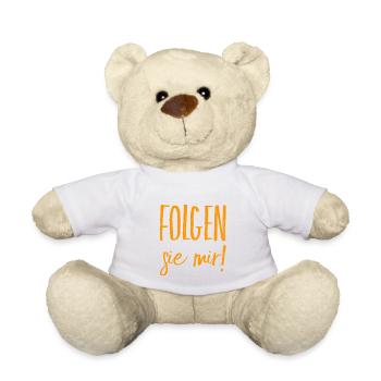 folgen sie mir - Teddy - Weiß - Vorne