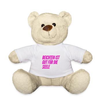 ich beichte gern - Teddy - Weiß - Vorne