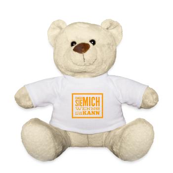 möchten Sie meine Hilfe - Teddy - Weiß - Vorne