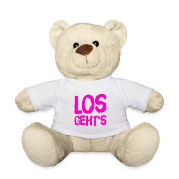 auf geht es - Teddy - Weiß - Vorne