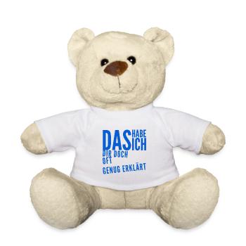 keine Lust mehr - Teddy - Weiß - Vorne