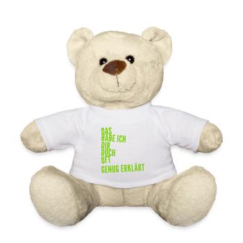 keinen Bock mehr - Teddy - Weiß - Vorne