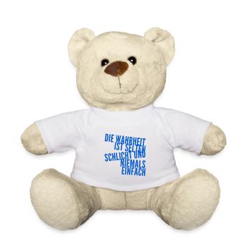 die Wahrheit ist komplex - Teddy - Weiß - Vorne