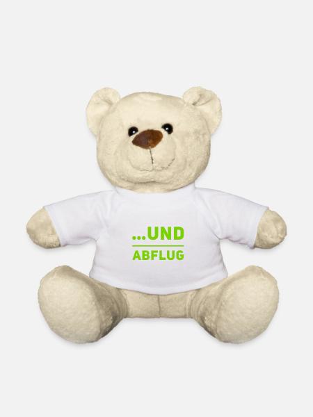 und Abflug - Teddy - Weiß