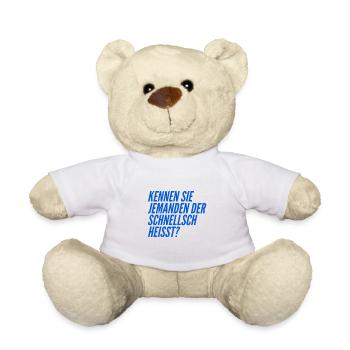 komischer Name - Teddy - Weiß - Vorne