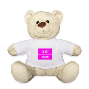 the night is beautiful - Teddy Bear - white - Front