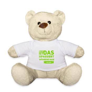 Making plans - Teddy Bear - white - Front