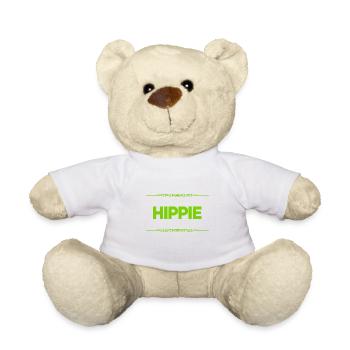 I'm a hippie - Teddy Bear - white - Front
