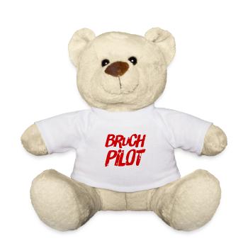 ich bin gerne ein Bruchpilot - Teddy - Weiß - Vorne