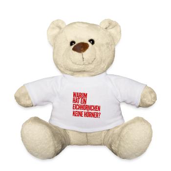 wieso ist das so? - Teddy - Weiß - Vorne