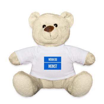 das ist mir egal - Teddy - Weiß - Vorne
