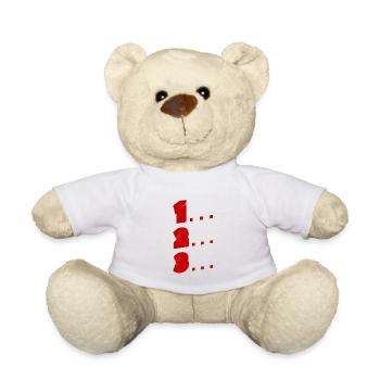1, 2, 3 - Nounours - blanc - Devant