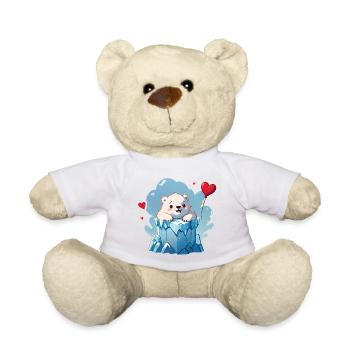 Offrez à ces adorables ours polaires un cadeau de Saint-Valentin - Nounours - blanc - Devant