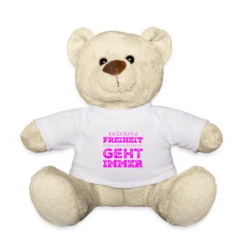 I love freedom - Teddy Bear - white - Front