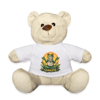 Yoga, Grenouille, Relaxation, Détente, Méditation - Nounours - blanc - Devant
