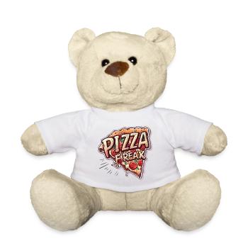 PIZZA FREAK FAST FOOD LOVER - Teddy - Weiß - Vorne
