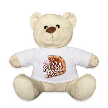 PIZZA FREAK FAST FOOD LOVER - Teddy - Weiß - Vorne