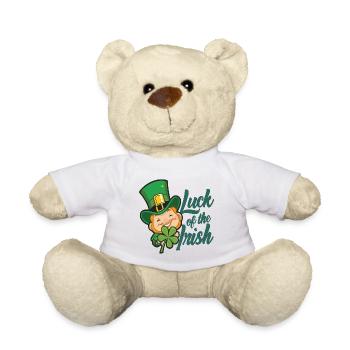 Leprechaun Kobold St. Patricks Day Irland - Teddy - Weiß - Vorne