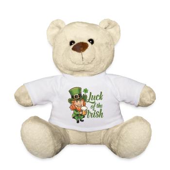 Leprechaun Kobold St. Patricks Day Irland - Teddy - Weiß - Vorne
