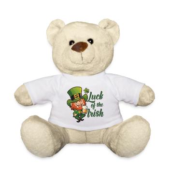Leprechaun Kobold St. Patricks Day Irland - Teddy - Weiß - Vorne
