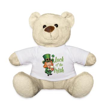 Leprechaun Kobold St. Patricks Day Irland - Teddy - Weiß - Vorne