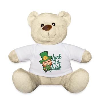 Leprechaun Kobold St. Patricks Day Irland - Teddy - Weiß - Vorne