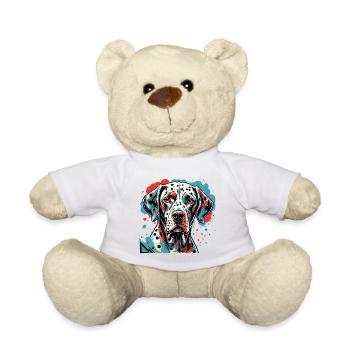Dalmatian / Dog / Animal / Pet / Barking - Teddy Bear - white - Front