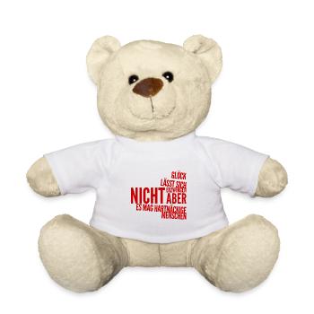I don't give up - Teddy Bear - white - Front