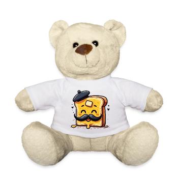 Breakfast Kawaii French Toast Lover Francophile - Teddy Bear - white - Front