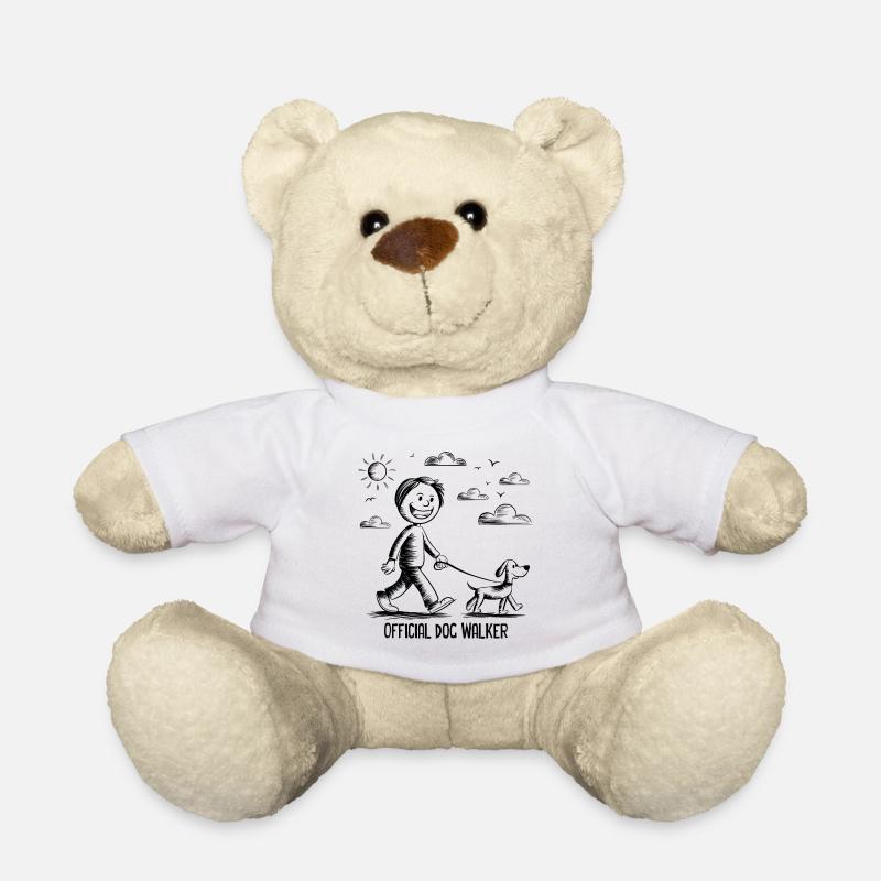 Official Dog Walker - Teddy Bear - white