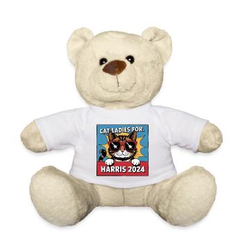 Cat Ladies For Kamala Harris 2024 USA Amerika - Teddy - Weiß - Vorne