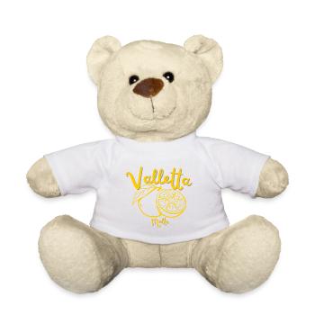 La Valette - Malte - Voyages - Vacances - Souvenirs - Nounours - blanc - Devant
