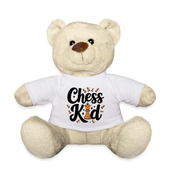 Chess Kid Chess Kids Sayings Quotes - Teddy Bear - white - Front
