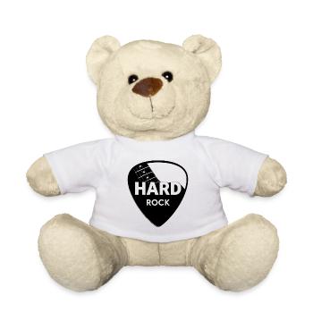 Hard Rock Guitar Pick - Teddy Bear - white - Front