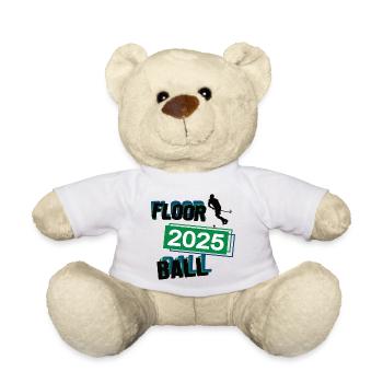Floorball Spieler Team Turnier Mannschaft in 2025 - Teddy - Weiß - Vorne