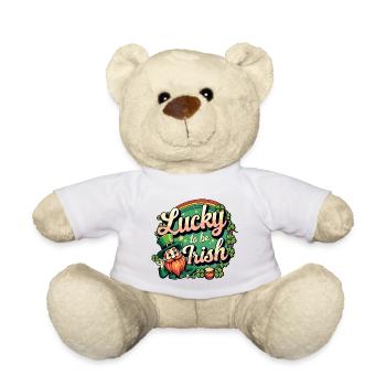 Lucky to be Irish – St. Patrick’s Day Leprechaun - Teddy - Weiß - Vorne