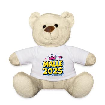 Malle 2025 Mallorca-Fans Sprüche - Teddy - Weiß - Vorne