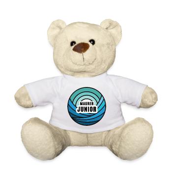 Junior Maurer Sohn Kind Maurersohn Maurerei - Teddy - Weiß - Vorne