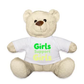 Girls Support Girls Statement Freundschaft - Teddy - Weiß - Vorne