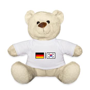 Allemagne et Corée - Nounours - blanc - Devant