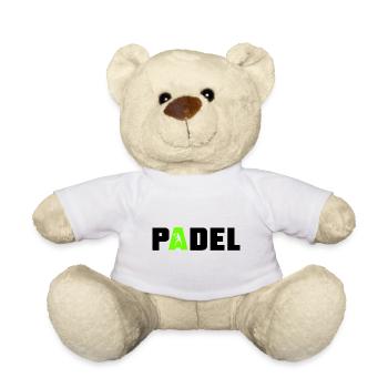Padel Sport Logo - Teddy Bear - white - Front