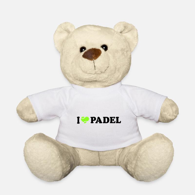 I love Padel - Nounours - blanc